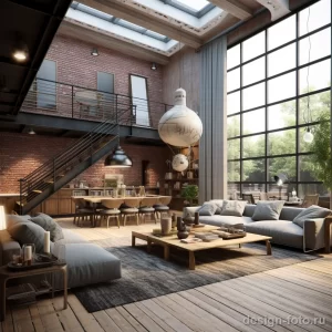 Loft Design Modern Space with Character stylize fce fd a e ee _1_2_3 071223 design-foto.ru