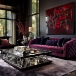 Luxurious living room with velvet upholstery and ric da d eca 041223 design-foto.ru