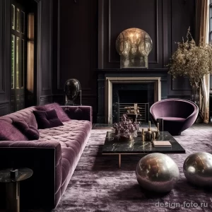 Luxurious living room with velvet upholstery and ric da d eca _1_2_3 041223 design-foto.ru