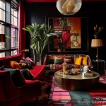 Maximalist lounge area with a mix of textures and st ed a cc a ccefbd 041223 design-foto.ru