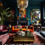 Maximalist lounge area with a mix of textures and st ed a cc a ccefbd _1_2 041223 design-foto.ru