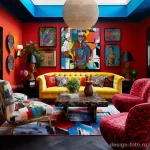 Maximalist lounge with bold patterns and vibrant col defc abec e af bafccba _1 041223 design-foto.ru