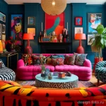Maximalist lounge with bold patterns and vibrant col defc abec e af bafccba _1_2 041223 design-foto.ru