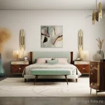 Mid century modern bedroom with vintage furniture pi fce c aed dbdd _1_2_3 071223 design-foto.ru