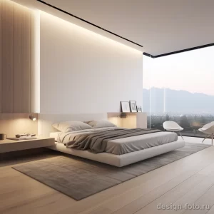 Minimalist bedroom with clean lines and uncluttered d bdb a af bcbfa _1_2 041223 design-foto.ru