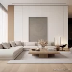 Minimalist living room with clean lines and neutral cebdeca d bee eba _1_2_3 041223 design-foto.ru