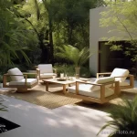 Minimalist outdoor patio furniture in a serene setti bebdc da c ad fdbaf _1 071223 design-foto.ru