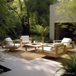 Minimalist outdoor patio furniture in a serene setti bebdc da c ad fdbaf _1 071223 design-foto.ru