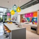 Modern kitchen with a vibrant color palette and styl dfa fcc ad ac bbf _1_2_3 041223 design-foto.ru