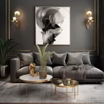 Muted tones with metallic accents in modern design db ae f _1_2_3 131223 design-foto.ru