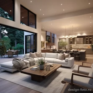 Open plan family room with spacious layout and natur aebd bc b bcc edebdbd 041223 design-foto.ru