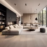 Open plan living space with minimalist decor and fur dfe f c f ddcc _1_2_3 071223 design-foto.ru