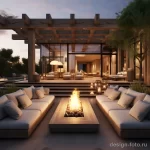 Outdoor Lounge and Fire Pit Area stylize v c a ae abd _1 071223 design-foto.ru