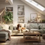 Pet friendly interior design in a cozy living area ec e a aa eeeffcc 041223 design-foto.ru