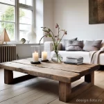 Reclaimed wood coffee table in a minimalist setting fc ff b dac fccaba _1 071223 design-foto.ru