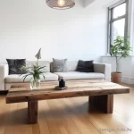 Reclaimed wood coffee table in a minimalist setting fc ff b dac fccaba _1_2 071223 design-foto.ru