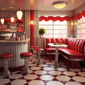 Retro Diner Style in Home Decor stylize v ad dc f a caacedc 071223 design-foto.ru