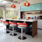 Retro bar stools in a modern kitchen setting styli abe c b ccf _1 071223 design-foto.ru