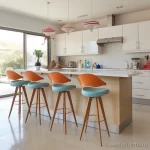 Retro bar stools in a modern kitchen setting styli abe c b ccf _1_2 071223 design-foto.ru