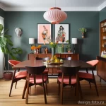 Retro inspired dining room with vintage furniture an ece c fa 041223 design-foto.ru