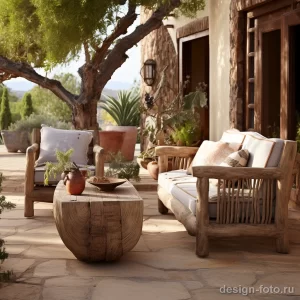 Rustic South American style furniture in an outdoor df f e be bedb _1_2 071223 design-foto.ru