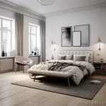 Scandinavian style bedroom with minimal decor and cl dcd a cb eadcdba _1_2_3 041223 design-foto.ru