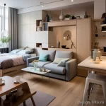 Small studio apartment with space saving furniture a bfb e da fe deaacd _1_2 041223 design-foto.ru