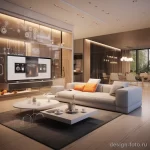 Smart home technology integrated into a modern livin ebd fbc f d bdf 041223 design-foto.ru