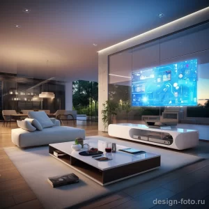 Smart home technology integrated into a modern livin ebd fbc f d bdf _1_2 041223 design-foto.ru