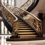 Statement Staircase Railing stylize v cee f d cbb 071223 design-foto.ru