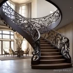Statement Staircase Railing stylize v cee f d cbb _1_2 071223 design-foto.ru