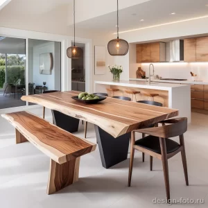 Sustainable wooden dining set in a modern kitchen a e bfc adccb 071223 design-foto.ru