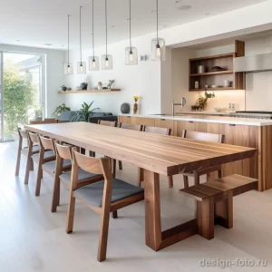 Sustainable wooden dining set in a modern kitchen a e bfc adccb _1 071223 design-foto.ru