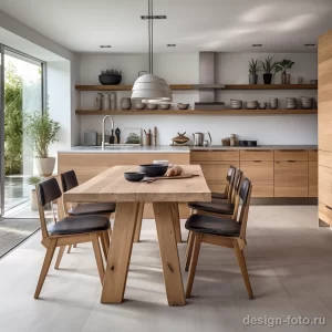 Sustainable wooden dining set in a modern kitchen a e bfc adccb _1_2 071223 design-foto.ru