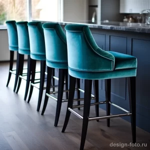 Teal Velvet Bar Stools stylize v caeb f ea afc ffdbab 071223 design-foto.ru