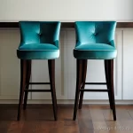 Teal Velvet Bar Stools stylize v caeb f ea afc ffdbab _1_2 071223 design-foto.ru