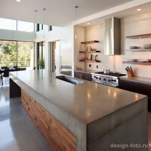 Use of concrete countertops in modern design styl fe bc c bfa adcbecac 131223 design-foto.ru