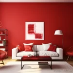 Vibrant Red Accent Wall stylize v aa fad d a ac 071223 design-foto.ru