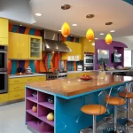 Vibrant and colorful kitchen design with modern cabi ba bace de cff _1_2 041223 design-foto.ru