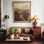 Vintage art pieces in a stylish and historical livin bbfcf fccb cf aa bfabad _1 041223 design-foto.ru