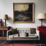 Vintage art pieces in a stylish and historical livin bbfcf fccb cf aa bfabad _1_2_3 041223 design-foto.ru