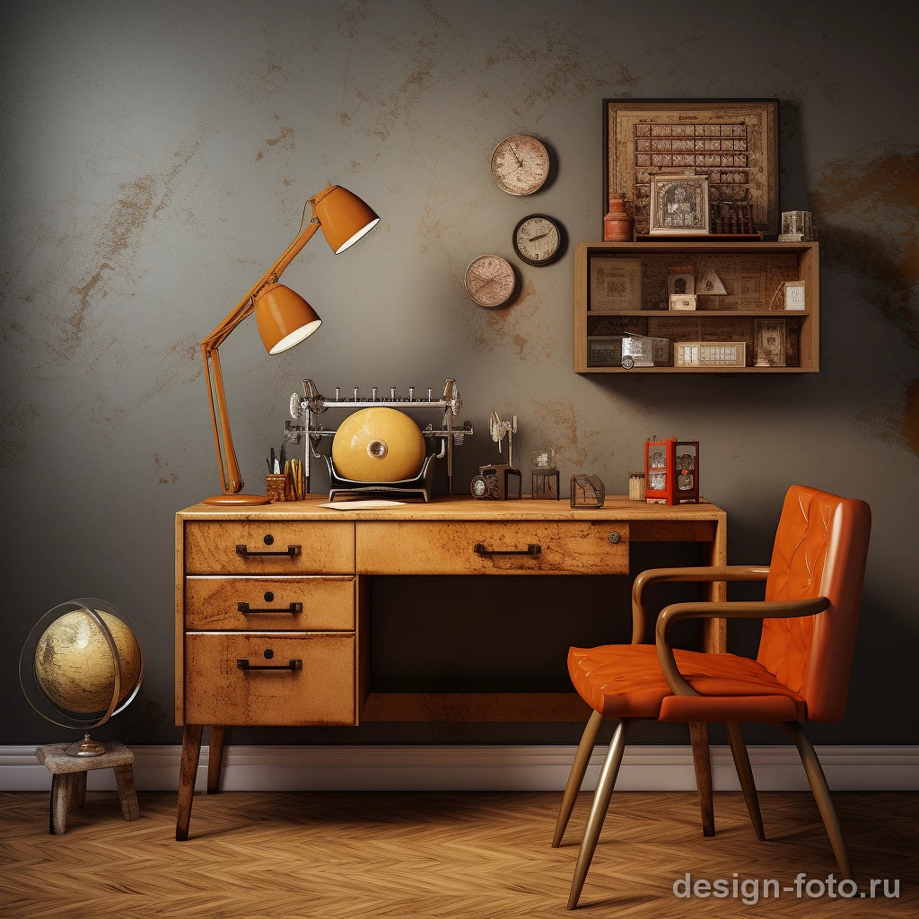 Индустриальный кабинет: грубая красота и функциональность
