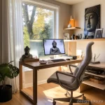 Zen Meditation Space with Home Office stylize cfbf e d bfd adf _1 071223 design-foto.ru