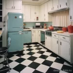 s inspired kitchen with retro appliances and che fed bdb cd ddab _1 041223 design-foto.ru