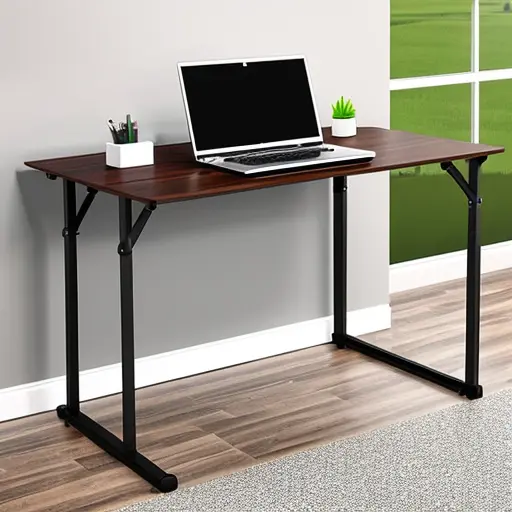 Простой и функциональный рабочий стол в современном интерьере