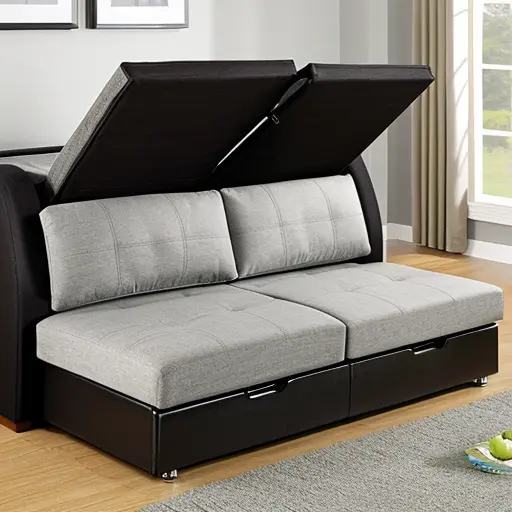 Функциональный диван-кровать с ящиками для хранения: идеальное решение для небольших квартир