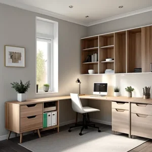 scandinavian-style home office tatufoto.com 348