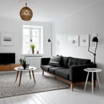 Дизайн интерьера для небольших квартир Scandinavian-style living room design-foto.ru 001