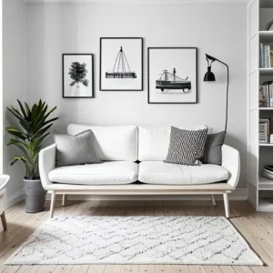 Дизайн интерьера для небольших квартир Scandinavian-style living room design-foto.ru 002