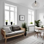 Дизайн интерьера для небольших квартир Scandinavian-style small apartment design-foto.ru 004